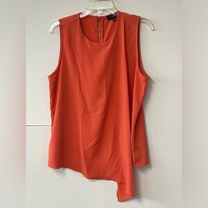 The Limited Women's Large Peach Sleeveless Layered Flowy Blouse.